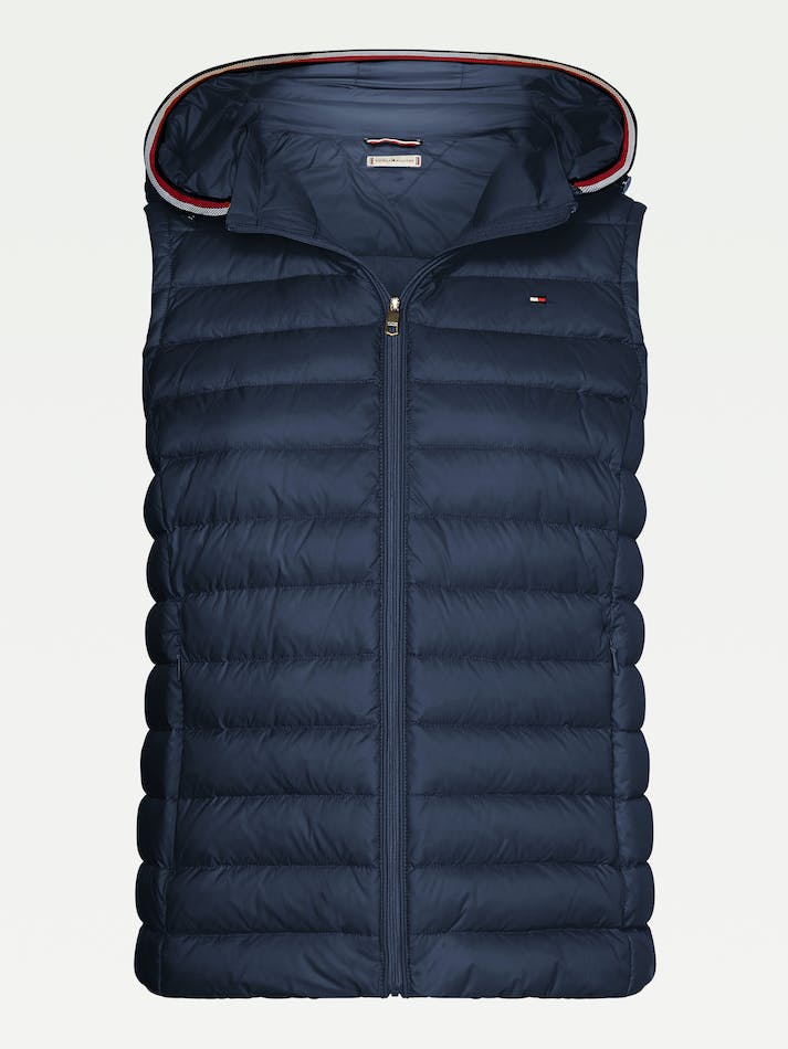 Tommy Hilfiger Essential Lightweight Down Women's Vest Blue | oqeq2v1FvJW2