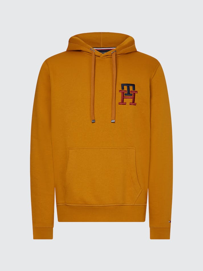 Tommy Hilfiger Essential Monogram Men's Hoodie Gold | zVuunfR10F1k