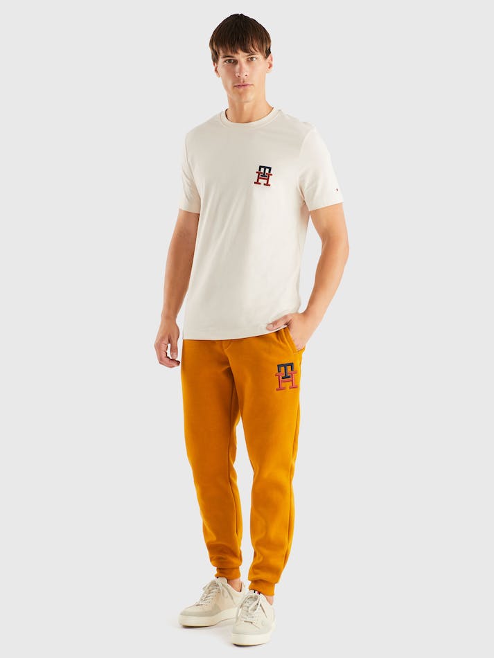 Tommy Hilfiger Essential Monogram Men's Sweatpants Gold | BHNHwNWRIx00