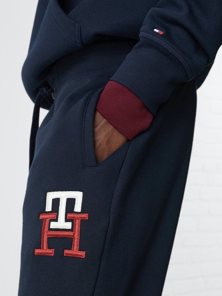 Tommy Hilfiger Essential Monogram Men's Sweatpants Blue | FRKKaOgiSD0H