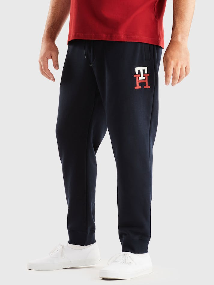 Tommy Hilfiger Essential Monogram Men\'s Sweatpants Blue | wRvodaPgP4Rn