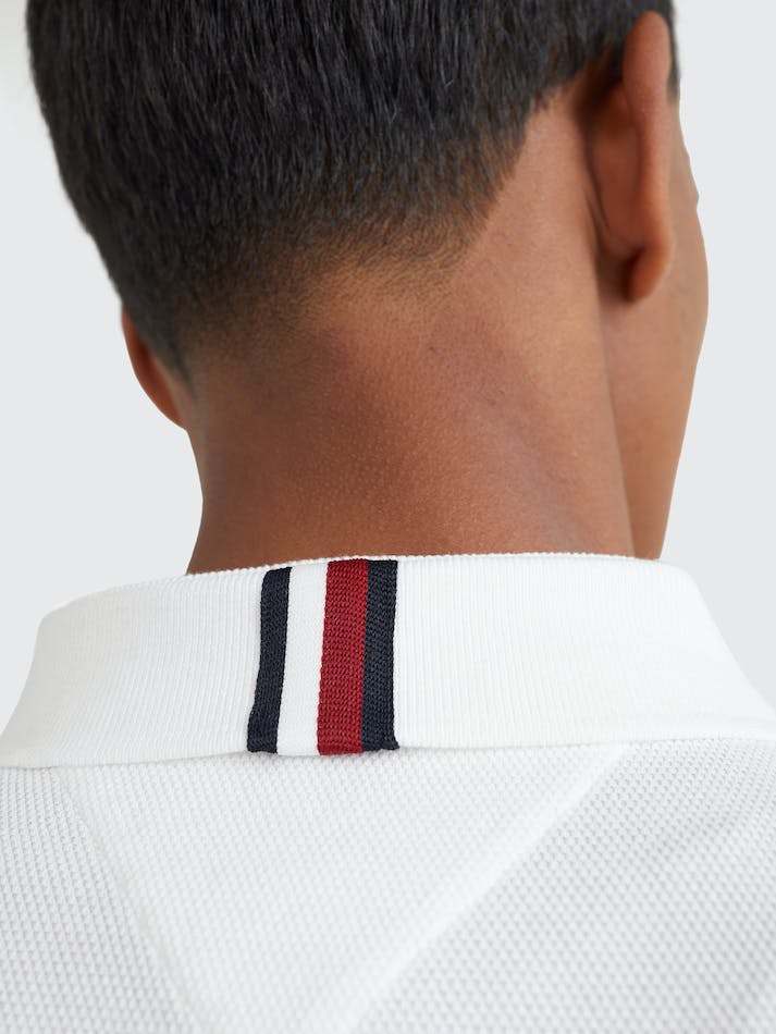 Tommy Hilfiger Essential Monogram Regular Fit Men's Polo Shirts White | 7wrFUeCZ3xoJ