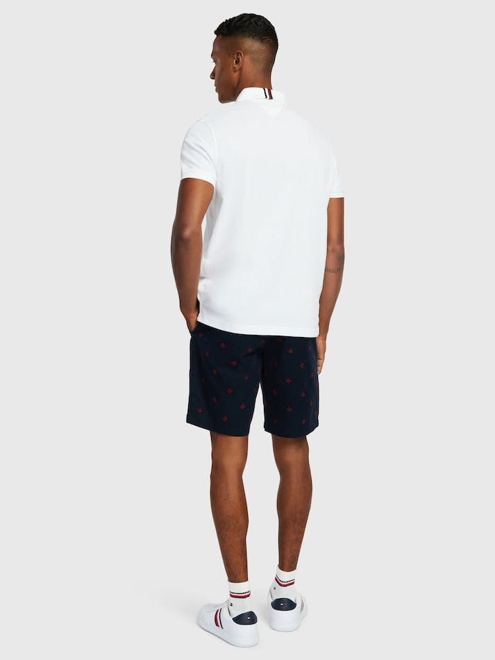 Tommy Hilfiger Essential Monogram Regular Fit Men's Polo Shirts White | 7wrFUeCZ3xoJ