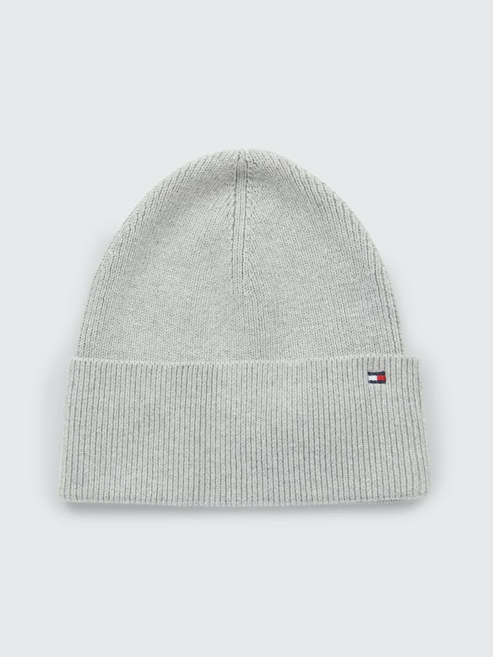 Tommy Hilfiger Essential Rib-Knit Women\'s Beanie Light Grey | 52jflSVScL81