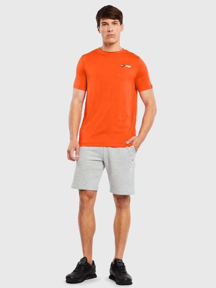 Tommy Hilfiger Essential Training Big Logo Men's T Shirts Orange | GTp055QBPQ5o