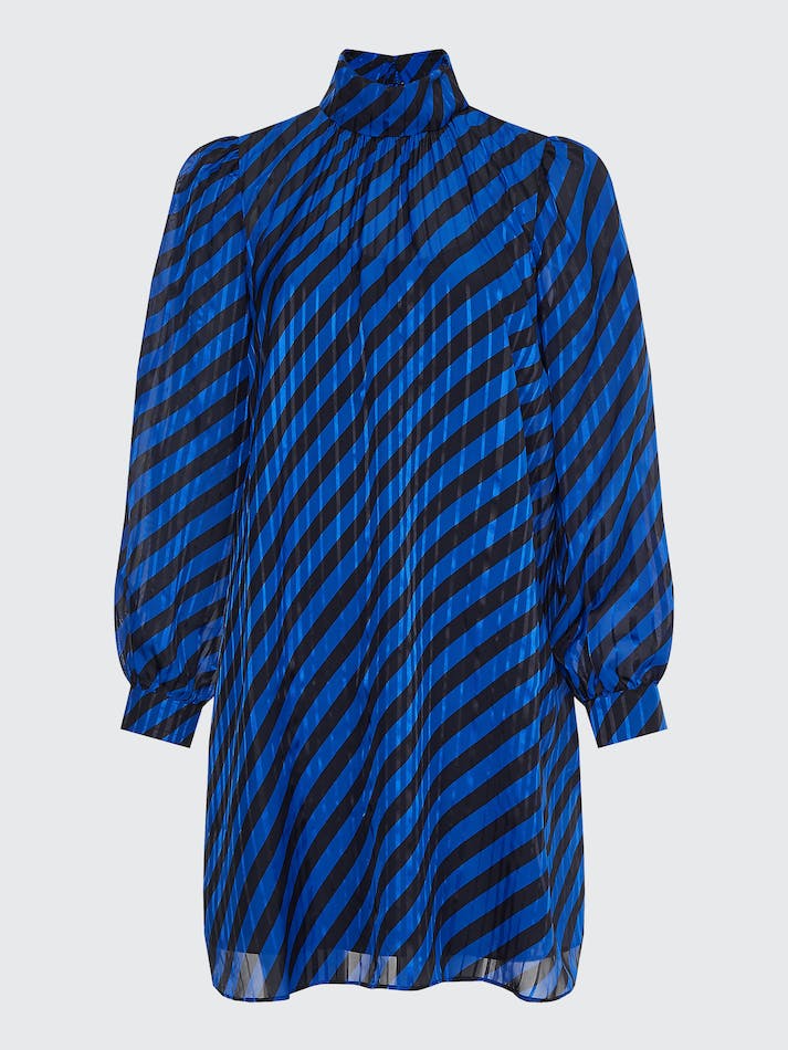 Tommy Hilfiger Exclusive Stripe Relaxed Fit Mini Women's Dress Blue Stripes | rdqospeAdpSp