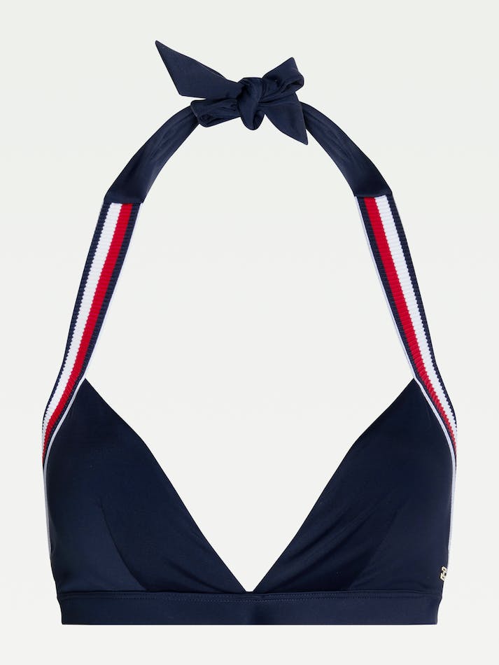 Tommy Hilfiger Fixed Triangle Bikini Women's Swimwear Blue | SqtLqjC9ONqA