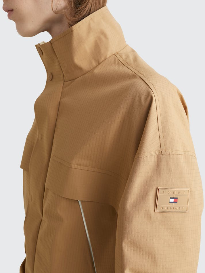 Tommy Hilfiger Flag Men's Jackets Khaki | ienb6VUyMrz6