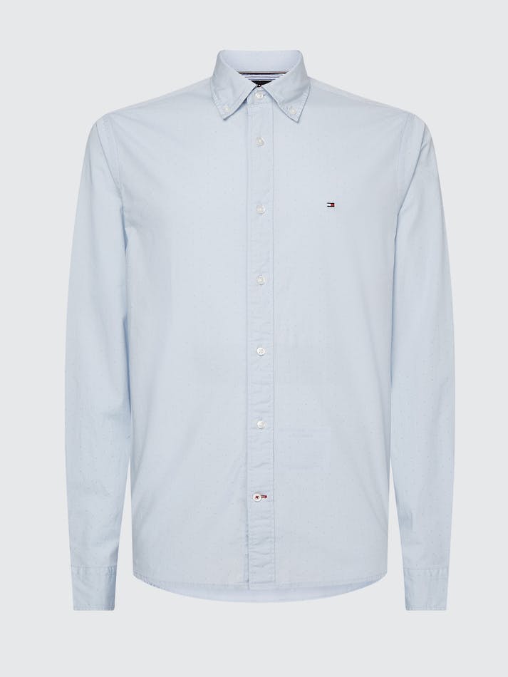 Tommy Hilfiger Flex Poplin Men's Shirts Blue | wMhciT8rkpMl