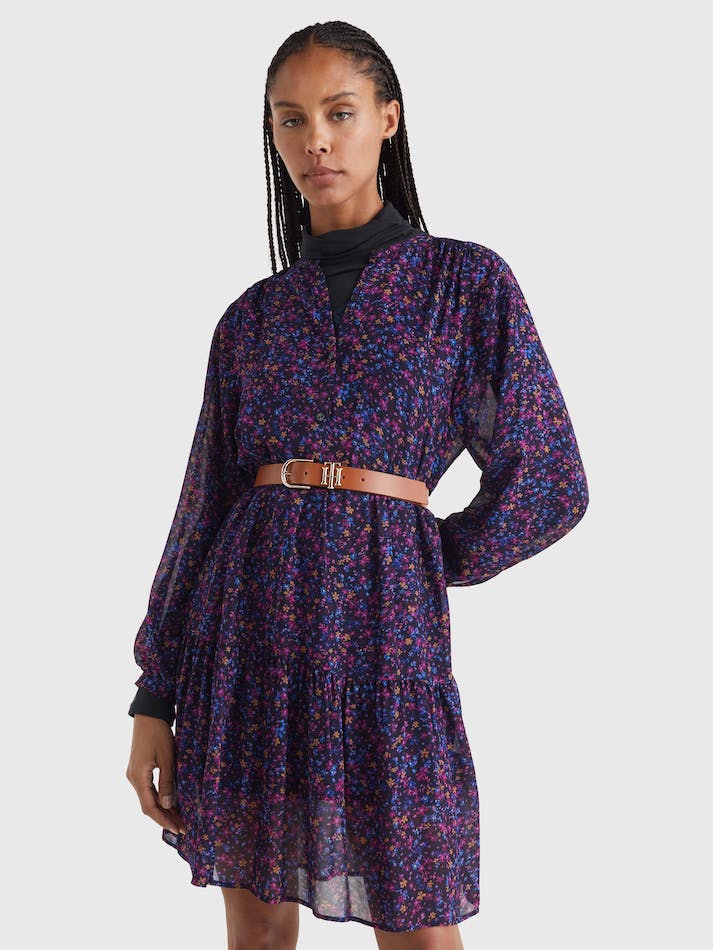 Tommy Hilfiger Floral Relaxed Fit Shirt Women's Dress Flower / Multicolor | kc8rfm89OeQ9