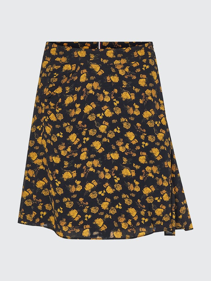 Tommy Hilfiger Frosted Floral Flare Crepe Mini Women's Skirts Frosted Floral Ditsy | HilKEHYVPOH3