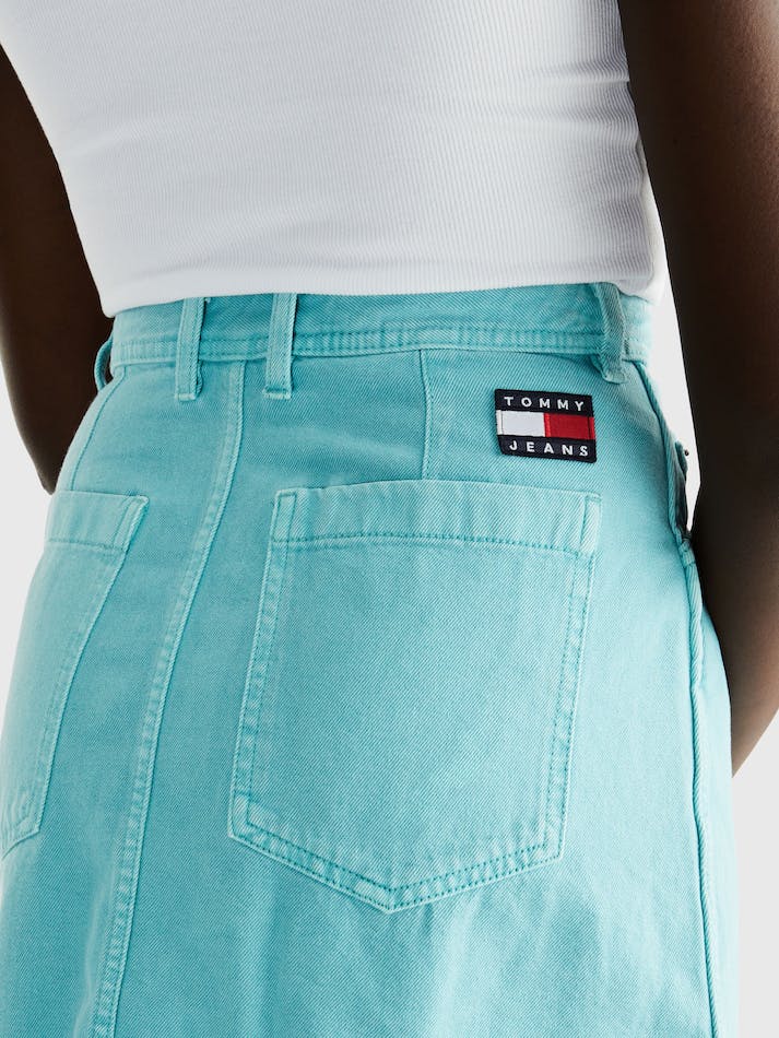 Tommy Jeans Garment Dye Mini Women's Skirts Ocean Tide | IRwgnIlueCnl