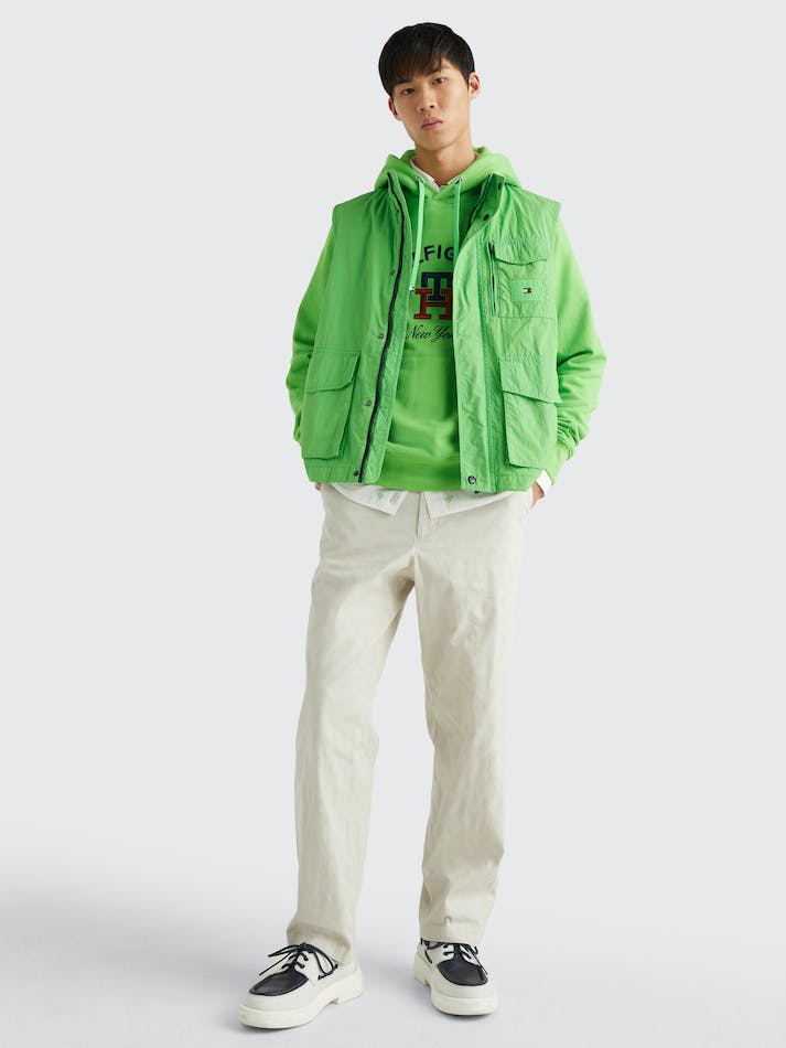 Tommy Hilfiger Garment Dyed Sail Men's Vest Light Green | YiBrrJiojHBG