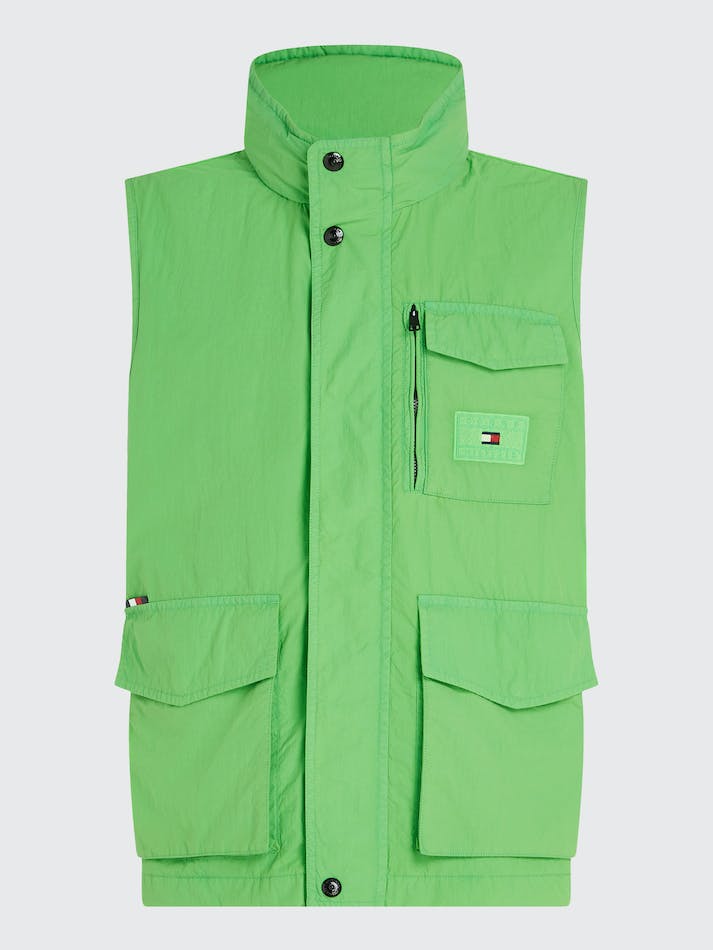 Tommy Hilfiger Garment Dyed Sail Men's Vest Light Green | YiBrrJiojHBG