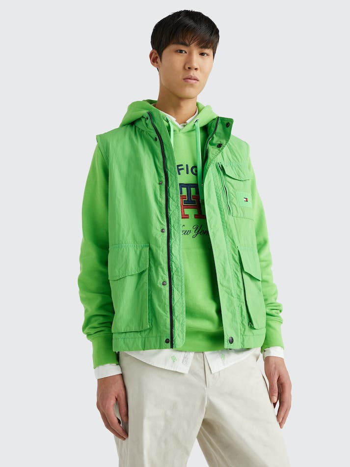 Tommy Hilfiger Garment Dyed Sail Men\'s Vest Light Green | YiBrrJiojHBG