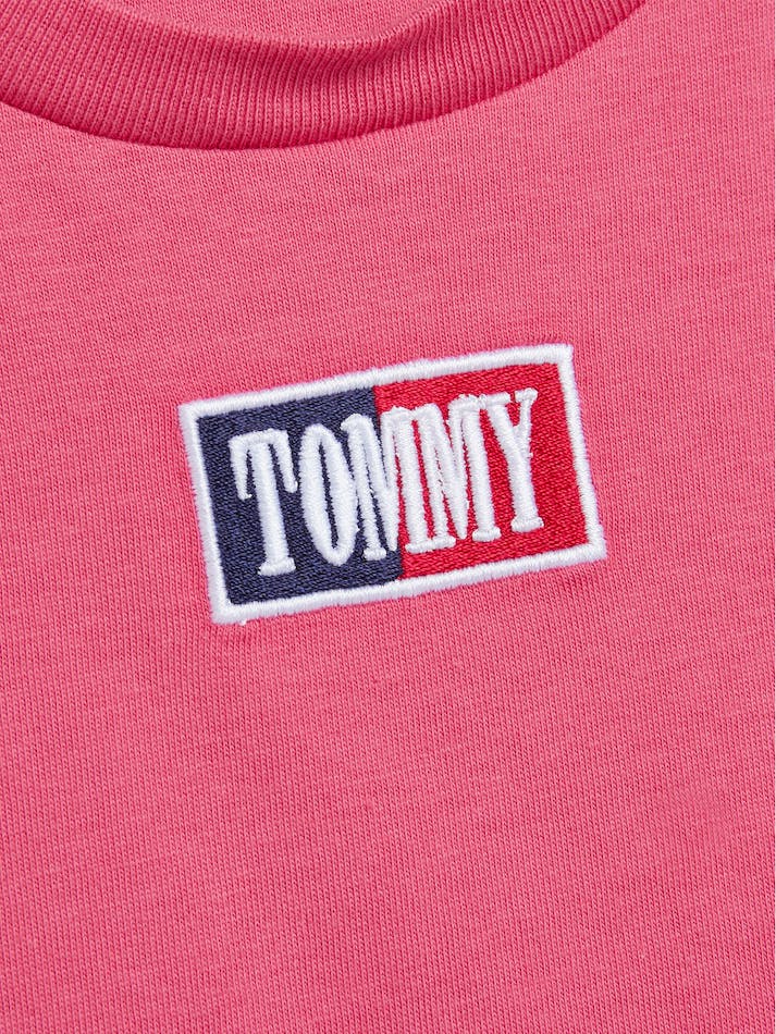 Tommy Hilfiger Girls 3-7 Logo Kids' T Shirts Red | GMlbooYe4CwY