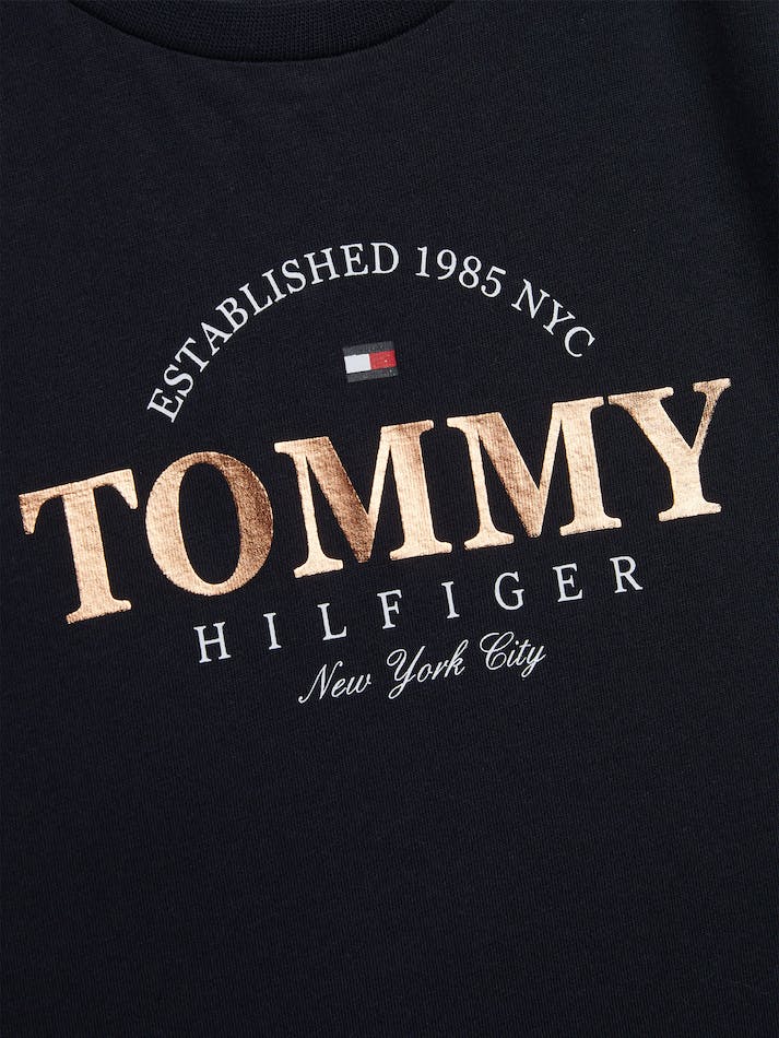 Tommy Hilfiger Girls 3-7 Nyc Logo Kids' T Shirts Blue | 0GKtgGDCGOdN