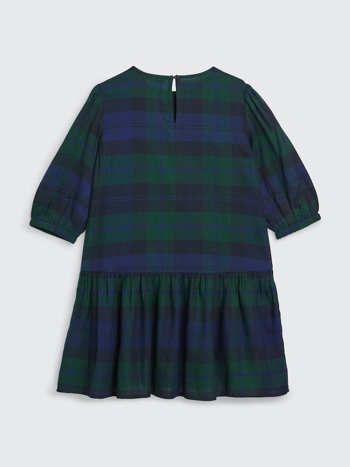 Tommy Hilfiger Girls 8-16 Black Watch Tartan Kids' Dress Black | UyXkb3jex4I1