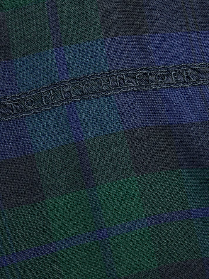 Tommy Hilfiger Girls 8-16 Black Watch Tartan Kids' Dress Black | UyXkb3jex4I1