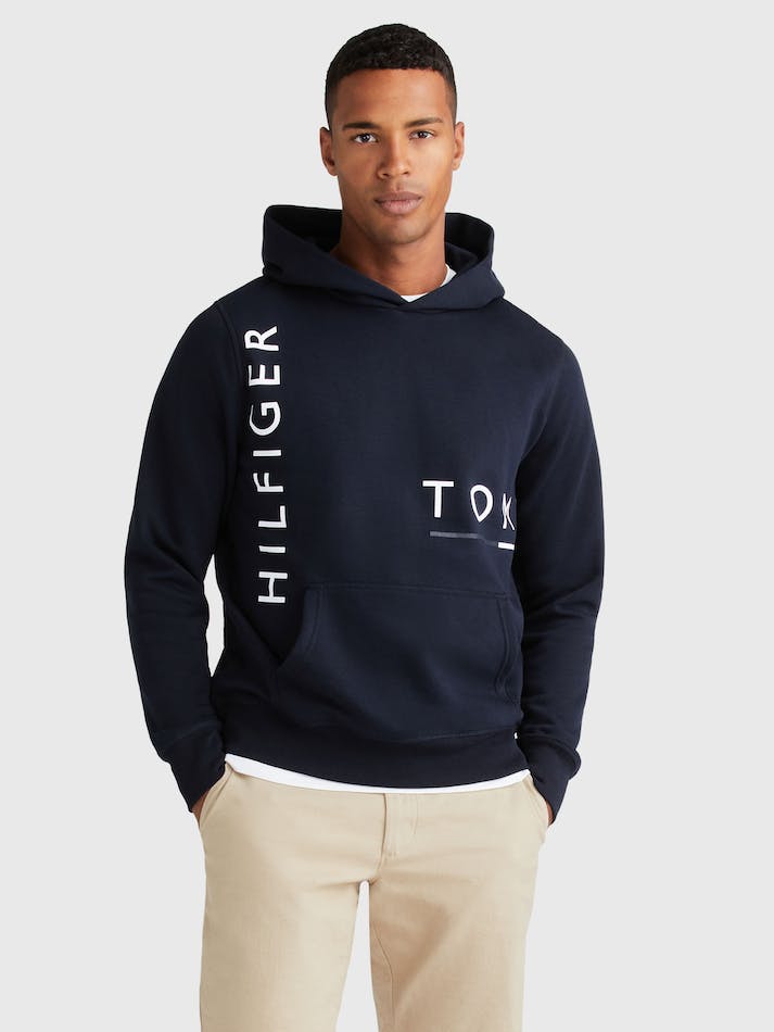 Tommy Hilfiger Graphic Men\'s Hoodie Blue | fw8Hwpzpr3EQ