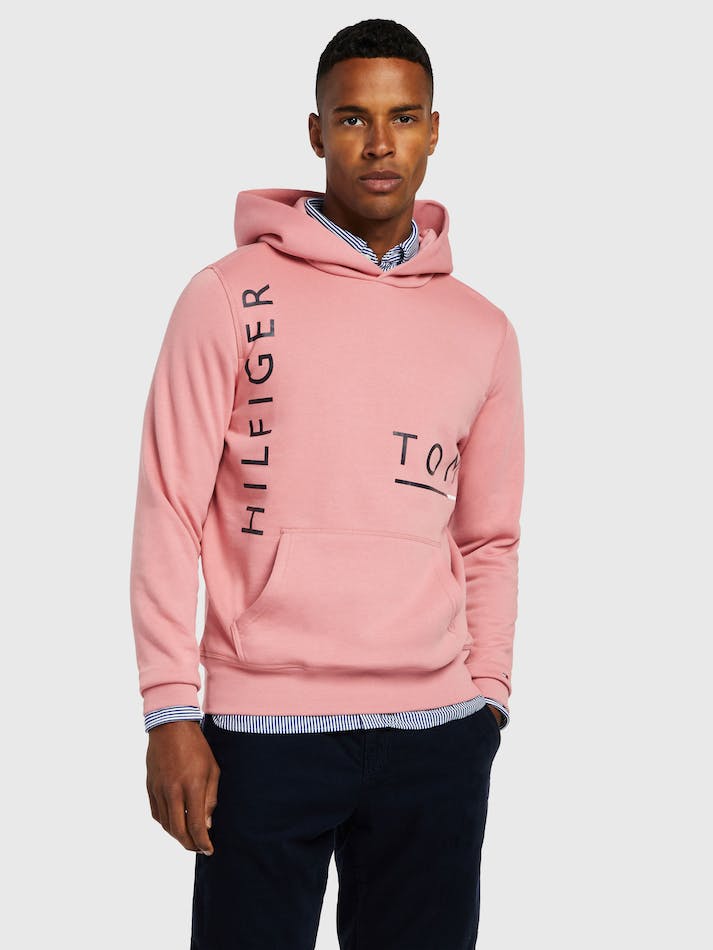 Tommy Hilfiger Graphic Men\'s Hoodie Pink | lGnIIiWvdWJi