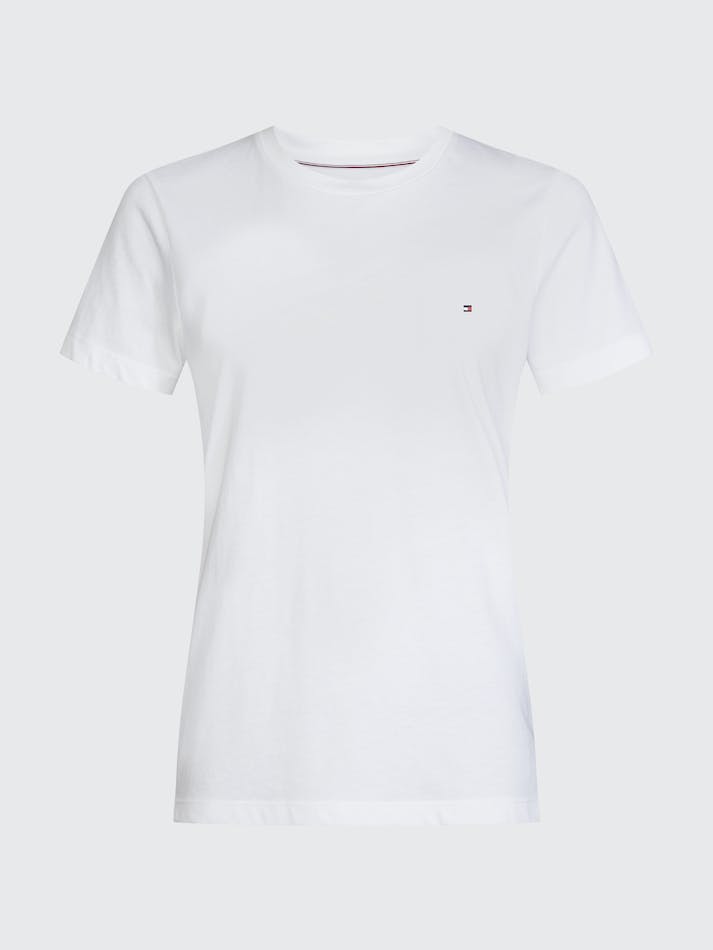 Tommy Hilfiger Heritage Crew Neck Women's T Shirts White | NzUEiG54FLaj