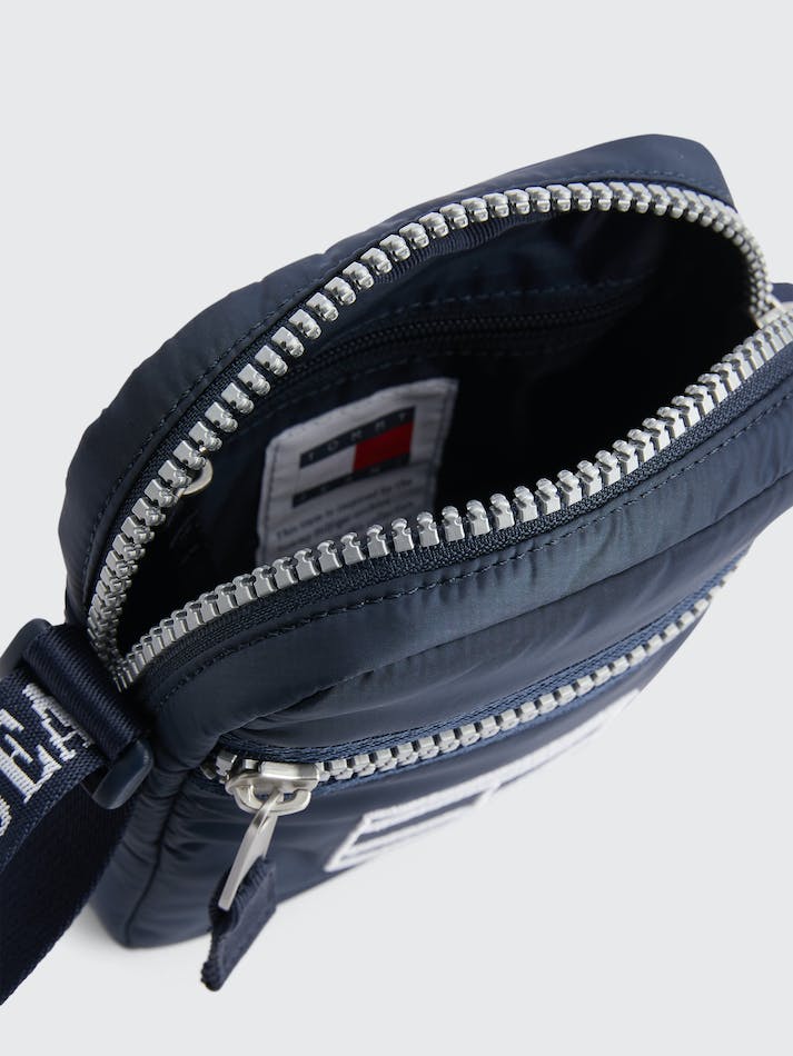 Tommy Hilfiger Heritage Logo Embroidered Reporter Men's Bags Navy | ULCFg787qIXW