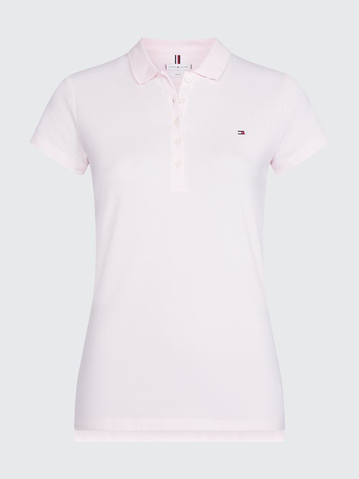 Tommy Hilfiger Heritage Slim Fit Polo Women's Polo Shirts Pink | J99NMjX5SSkY