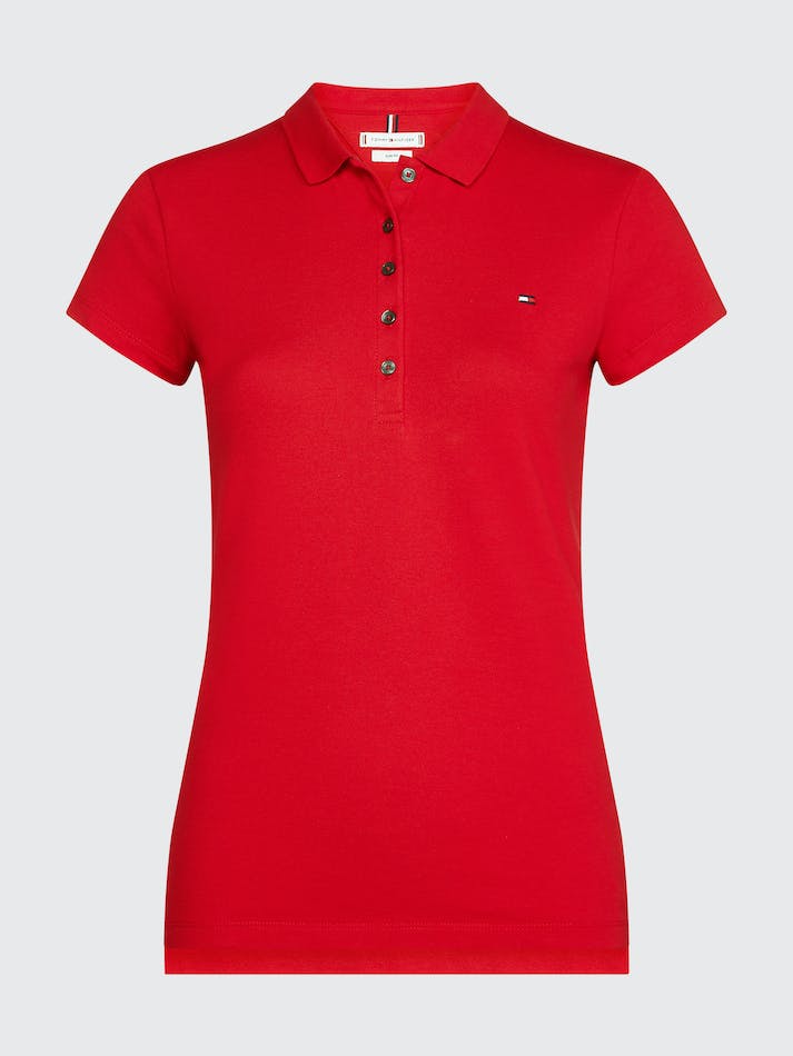 Tommy Hilfiger Heritage Slim Fit Polo Women's Polo Shirts Red | Z6NxWOSqozFT