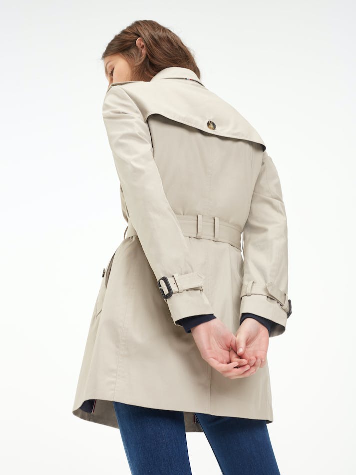 Tommy Hilfiger Heritage Trench Women's Coats Grey Brown | B2IfhGIGrr3L