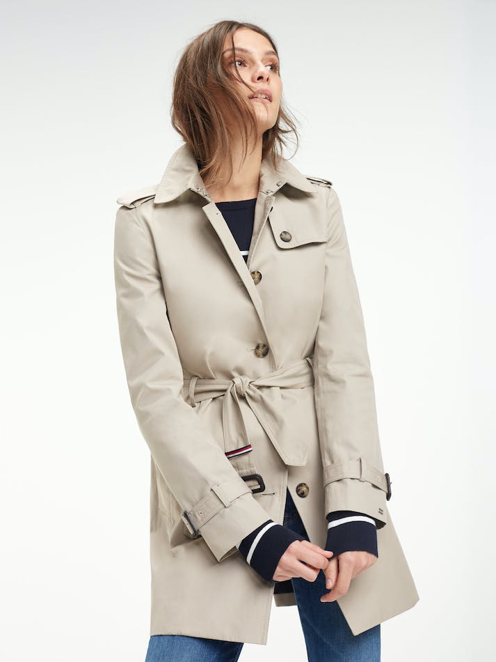 Tommy Hilfiger Heritage Trench Women's Coats Grey Brown | B2IfhGIGrr3L