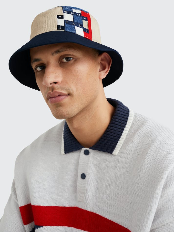 Tommy Hilfiger Heritage Varsity Bucket Men's Hats New Corporate Mix | esqYeY0KzsUW