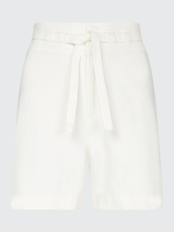 Tommy Hilfiger High Rise Flare Fit Denim Women's Shorts White | AVfcuGLbltaQ