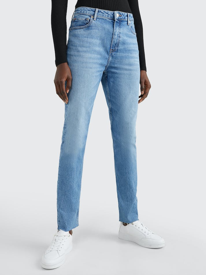 Tommy Hilfiger High Rise Slim Faded Women's Jeans Zazi | 2AZWfYxjM6ID