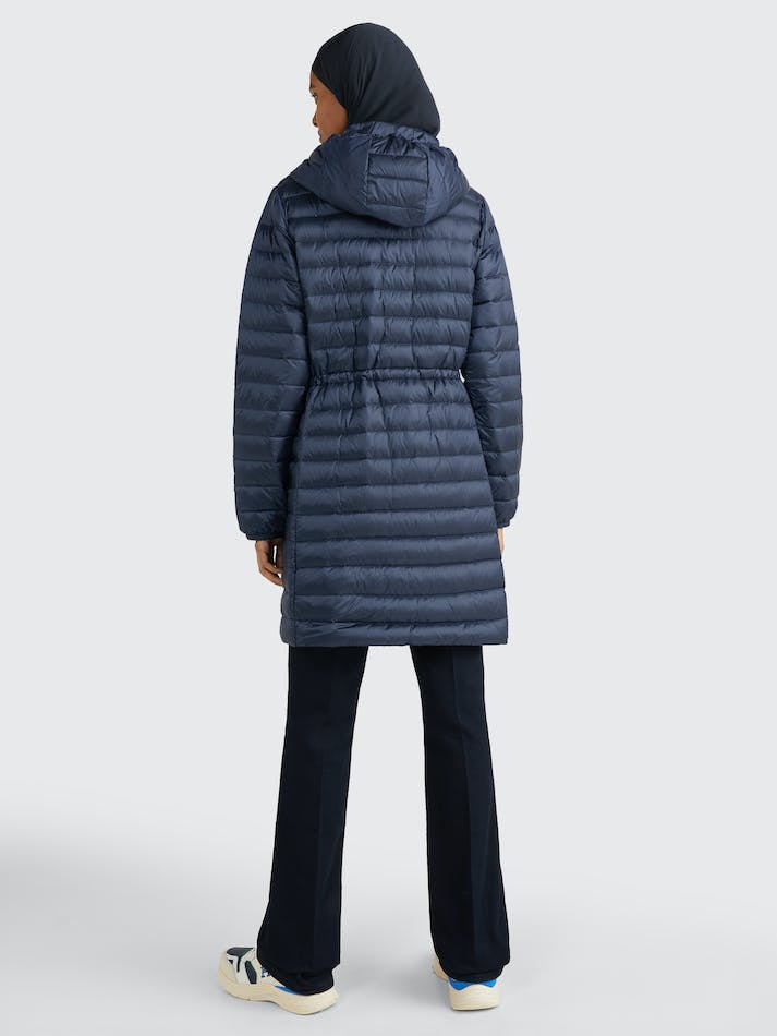 Tommy Hilfiger Hooded Quilted Down Women's Coats Blue | Kqn2mdvo1oPO