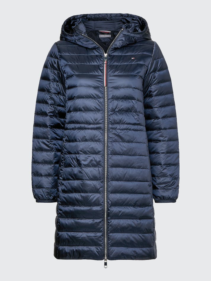 Tommy Hilfiger Hooded Quilted Down Women's Coats Blue | Kqn2mdvo1oPO