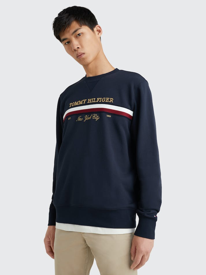 Tommy Hilfiger Icon Men's Sweatshirt Blue | AJLG3Wn5YZDj