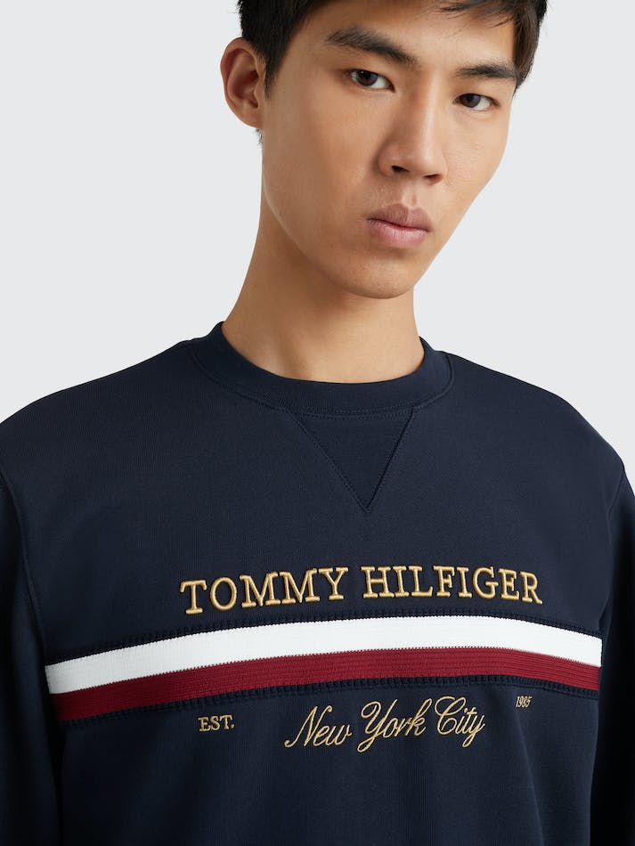 Tommy Hilfiger Icon Men's Sweatshirt Blue | AJLG3Wn5YZDj