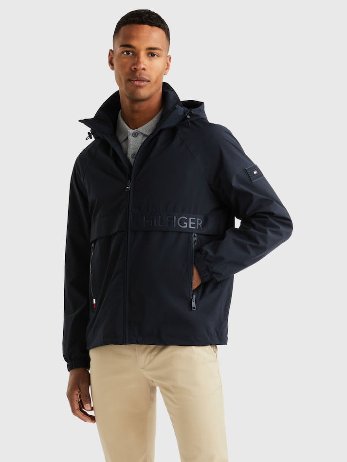 Tommy Hilfiger Lightweight Hooded Men\'s Jackets Blue | tqiAbXyV5YYK