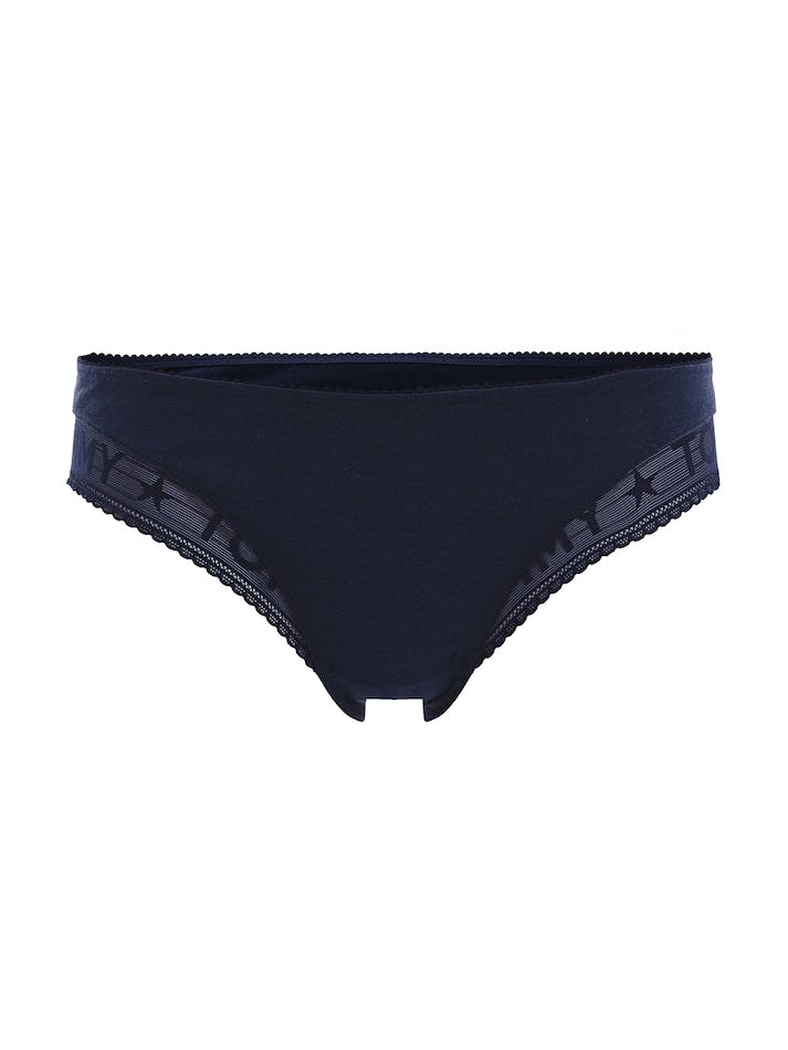 Tommy Hilfiger Logo Lace Women's Underwear Blue | RMfexkjRgOSp