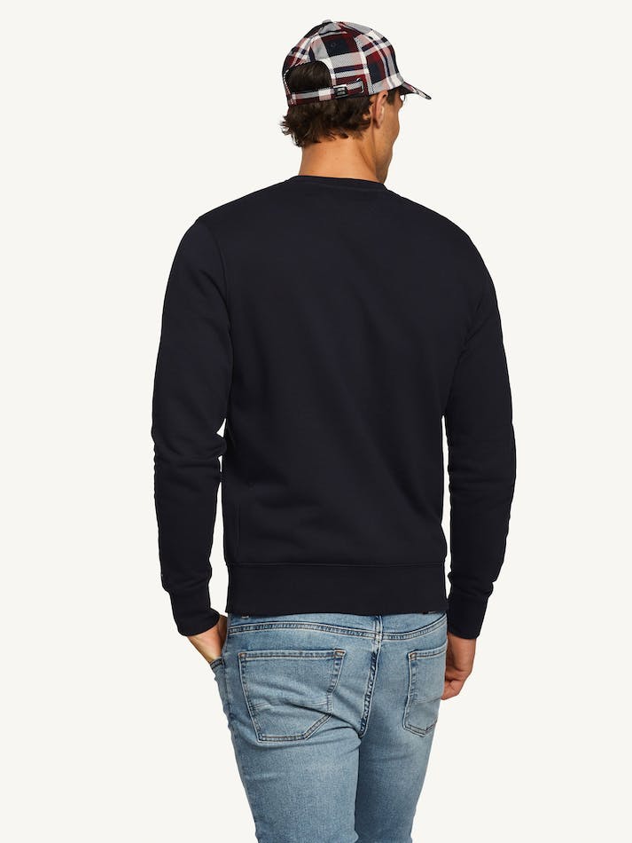 Tommy Hilfiger Logo Men's Sweatshirt Blue | wWikSGqLCO7X