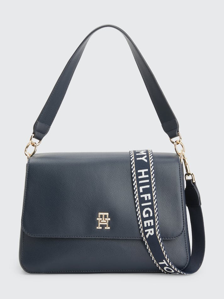 Tommy Hilfiger Logo Strap Monogram Shoulder Women\'s Bags Blue | txbBvakDdmkP