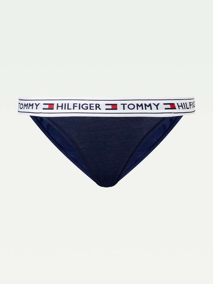 Tommy Hilfiger Logo Stretch Cotton Women's Underwear Navy | Kat8TTufg1ka