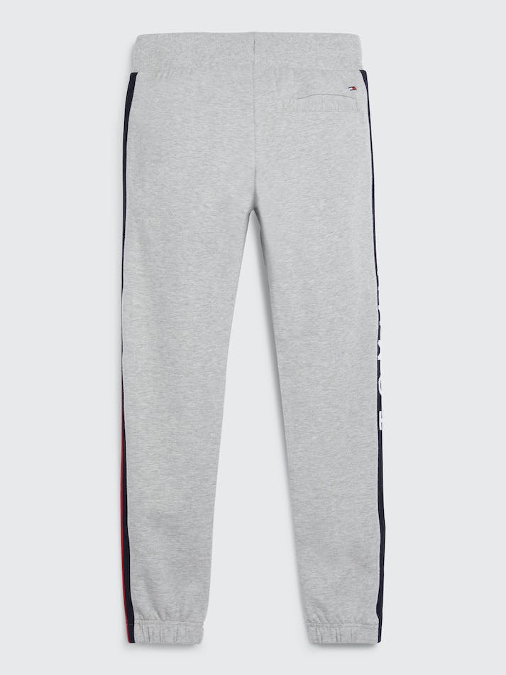 Tommy Hilfiger Logo Tape Stretch Kids' Jogger Light Grey | vDTcOVZLidOC