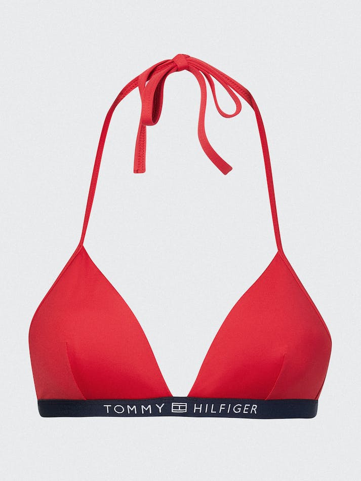 Tommy Hilfiger Logo Triangle Bikini Women\'s Swimwear Red | RBOENveHFdEk