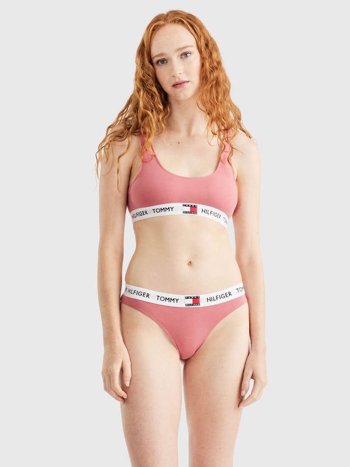 Tommy Hilfiger Logo Underband Organic Cotton Women's Lingerie Pink | yLxDMoywwGAP