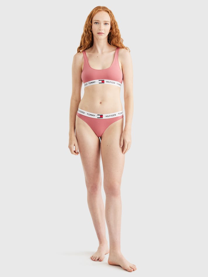 Tommy Hilfiger Logo Underband Organic Cotton Women's Lingerie Pink | yLxDMoywwGAP