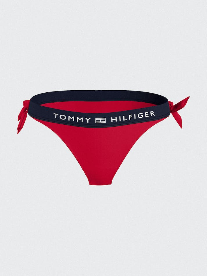 Tommy Hilfiger Logo Waistband Bikini Women's Swimwear Red | 3mKo6moMOdLe