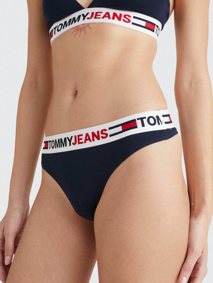 Tommy Hilfiger Logo Waistband Women's Underwear Blue | C7zipHi13K6C