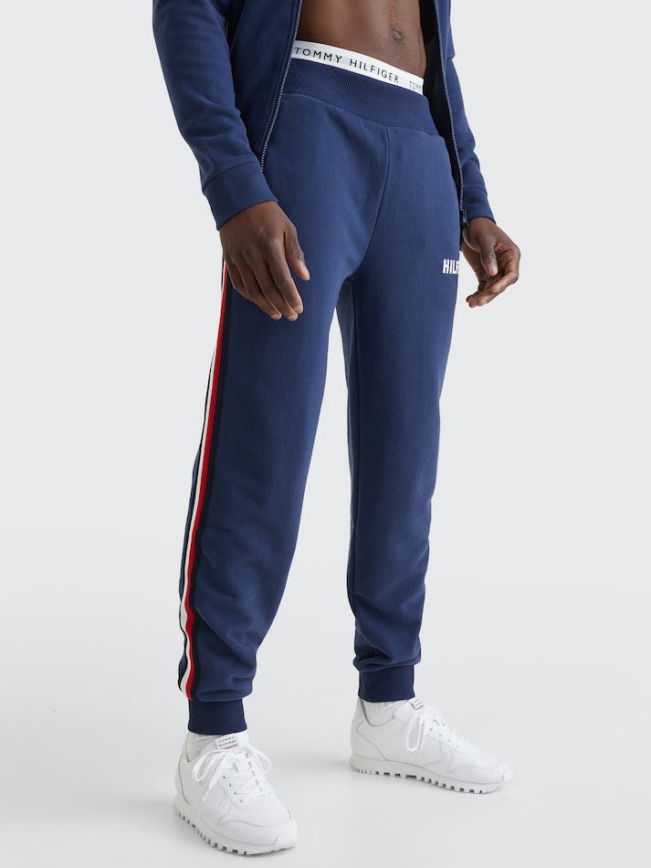 Tommy Hilfiger Lounge Tape Men\'s Jogger Twilight | QzEA4MFkgN3R